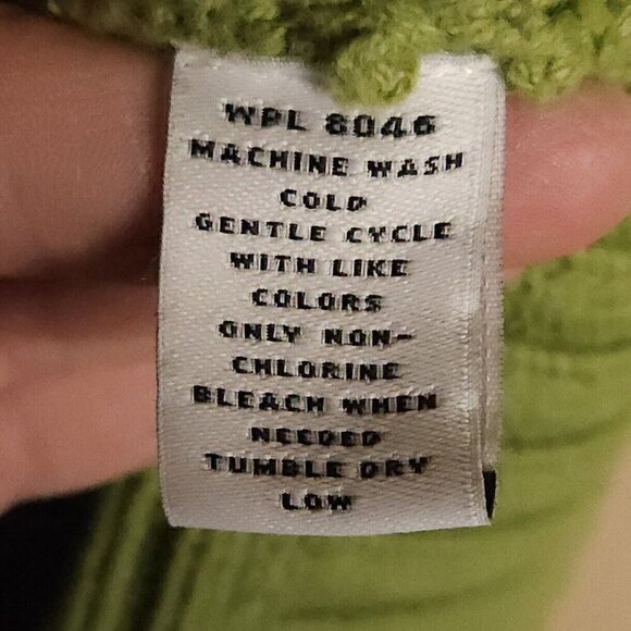 Style & Co. Green Cowl Neck Short Sleeve Heavyweight Cable Knit Sweater Large - Picture 6 of 6